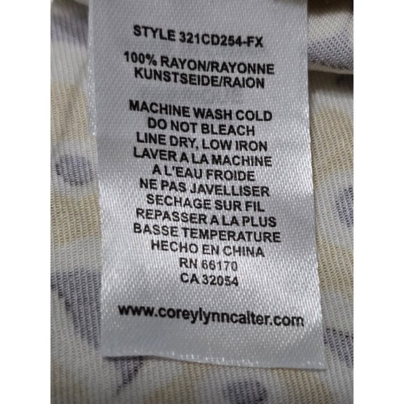 Corey Lynn Calter Womens Yellow Floral Wrap Mini Dress Short Sleeve Size L‎ - Picture 8 of 11